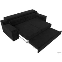 Диван Лига диванов Лига-003 117110 (велюр черный)