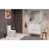 Унитаз напольный Керамин Сканди (бачок, сиденье дюропласт с микролифтом Арктик Slim, 2-реж. Инкоэр)