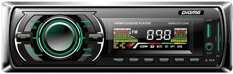 

USB-магнитола Digma DCR-320MC
