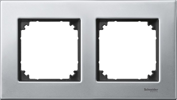 

Рамка Schneider Electric Merten System M MTN403260 (платина/серебро)