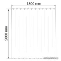 Шторка-занавеска для ванны Wasserkraft Elbe SC-72101