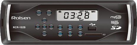 

USB-магнитола Rolsen RCR-102