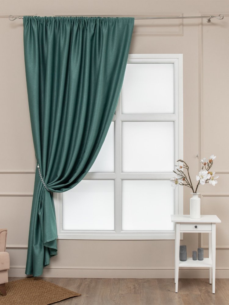 

Штора Ника Зварико блэкаут 888250-16 2x2.5 м (зеленый/изумрудный)