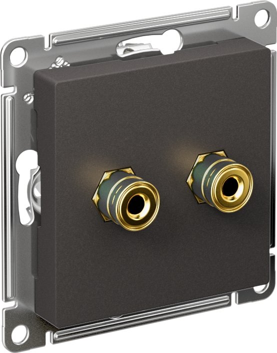 

Розетка акустическая Systeme Electric AtlasDesign ATN001487 (базальт)