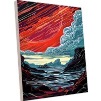 Картина по номерам PaintLine Морская симфония в красном PL-00390