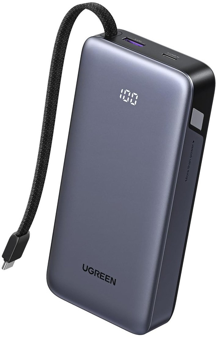 Внешний аккумулятор Ugreen Nexode PB537 100W 20000mAh (серый)
