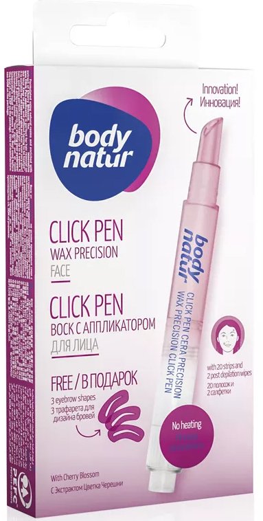 

Воск Body Natur Для лица с аппликатором Click Pen с экстрактом цветка черешни (3 мл)