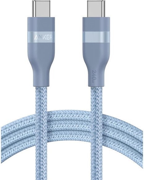 

Кабель Anker A82E2 USB Type-C - USB Type-C 240W (1.8 м, синий)