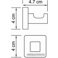 Крючок для ванны Wasserkraft Lippe K-6523