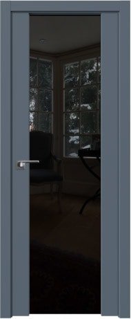 Межкомнатная дверь ProfilDoors 8U L 90x200 (антрацит/триплекс черный)