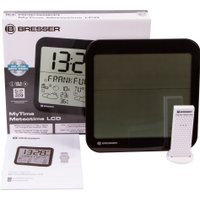 Настенные часы Bresser MyTime Meteotime LCD (черный)