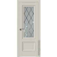 Межкомнатная дверь ProfilDoors 2.90U L 70x200 (магнолия сатинат, стекло ромб)