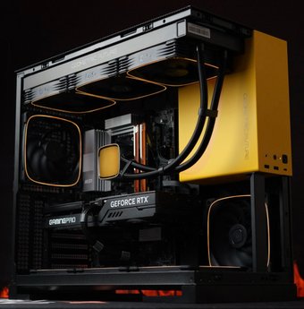 Компьютер ООО "ФэндБиГрупп" RTX 5070 Ti, Ryzen 7-7800X3D, 32GB DDR5, 1TB, Wi-Fi 7 (желтый)