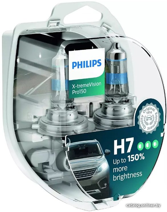 Галогенная лампа Philips H7 X-tremeVision Pro150 2шт