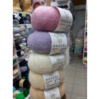 Пряжа для вязания Gazzal Super Kid Mohair 64414 25 г 237 м (белый)