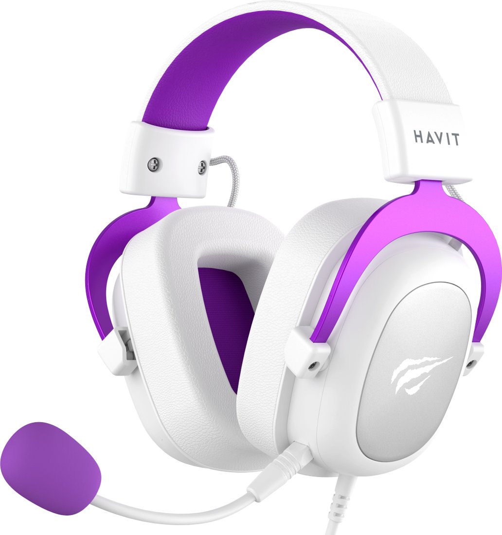 

Наушники Havit Gamenote H2002d (белый/фиолетовый)