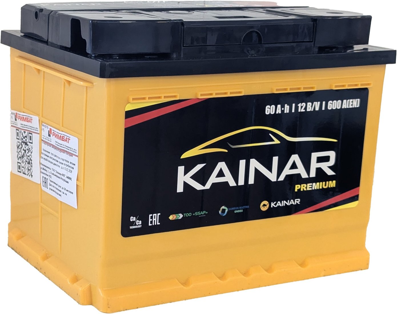 

Автомобильный аккумулятор Kainar Premium R+ (60 А·ч)