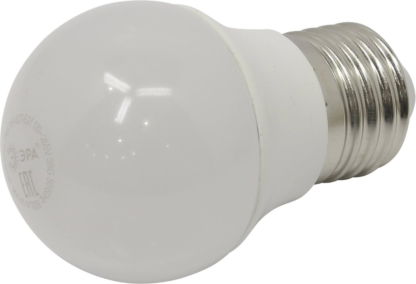 

Светодиодная лампочка ЭРА P45 E27 7 Вт 2700 К [P45-7w-827-E27]