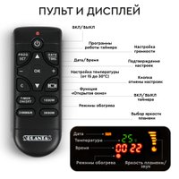 Электрокамин Planta PFP-WM090 Slim