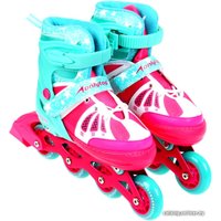 Роликовые коньки Onlitop 9314685 (р. 34-37, мятный/розовый)