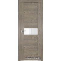 Межкомнатная дверь ProfilDoors 2.05XN L 80x200 (каштан темный, стекло лак классик)