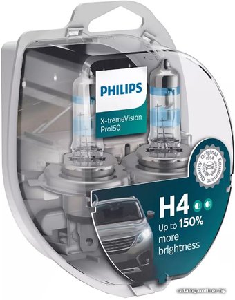 Philips H4 X-tremeVision Pro150 2шт
