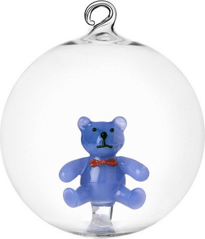 

Елочная игрушка Ichendorf Milano Schiaccianoci 0935209565 (голубой медведь тедди)