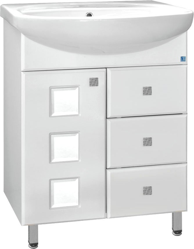 

Style Line Тумба под умывальник Крокус 80 3 ящика (для классической раковины)