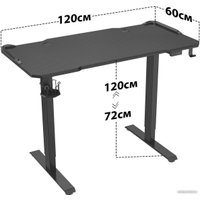 Геймерский стол CACTUS CS-ED-GBK (черный)
