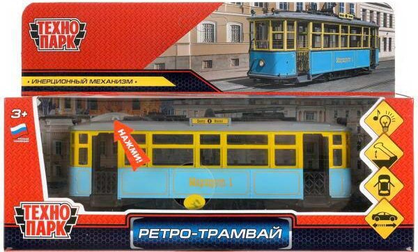 

Трамвай Технопарк Ретро-трамвай TRAMMC1-17SL-BU