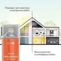 Эмаль Elcon Универсальная алкидная RAL 2004 0.52 л (глянцевый оранжевый)