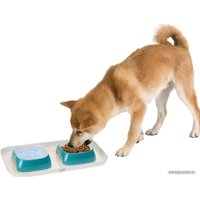 Миски на подставке Ferplast Glam Tray Small (коричневый)