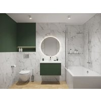 Унитаз подвесной Cersanit Brasko Slim 64824 + Aqua Prime М 50 68179 с кнопкой Corner 64077 (кнопка белый)