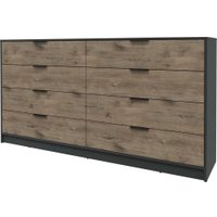 Комод Интерлиния Концепт КТ-К197 (дуб веллингтон/антрацит)