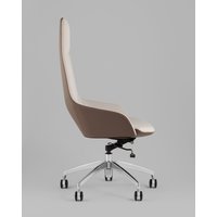 Офисное кресло TopChairs Soulo A308 8371-6/1 (бежевый/коричневый)