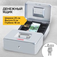 Кэшбокс BRAUBERG Safe 291059 (серебристый)