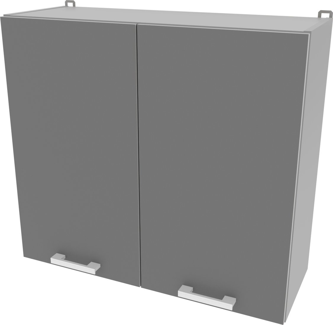 

Шкаф навесной Интерлиния Компо ВШ80-720-2дв (серебристый)