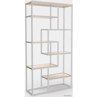 Стеллаж Hype Mebel Зиг-Заг-2 100x170 (белый/древесина белая)