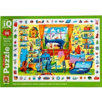 Пазл Айрис-Пресс IQ с развивающей игрой. В гостях у портного (96 эл)