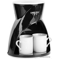 Капельная кофеварка Delta Lux DL-8131 (черный/белый)