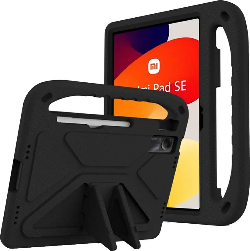 

Чехол для планшета KST Детский для Xiaomi Redmi Pad 10.6 2022 (черный с ручкой и подставкой)