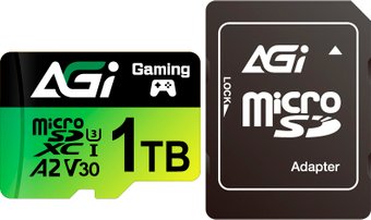 Карта памяти AGI TF138 Supreme Pro microSDXC 1TB AGI1T0GGSTF138 (с адаптером)