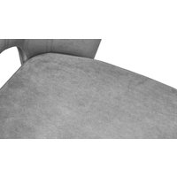 Стул Трия Капри конус Т2 исп.2 (белый муар/велюр серый)