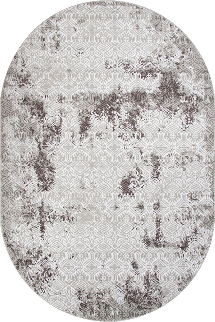 Ковер для жилой комнаты Merinos Silver F392-OVAL-GRAY (2x3)