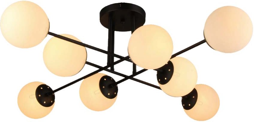 

Люстра средней высоты Mirastyle SX-N-6284/8 BK