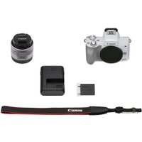 Беззеркальный фотоаппарат Canon EOS M50 Mark II Kit EF-M 15-45mm f/3.5-6.3 IS STM (белый)