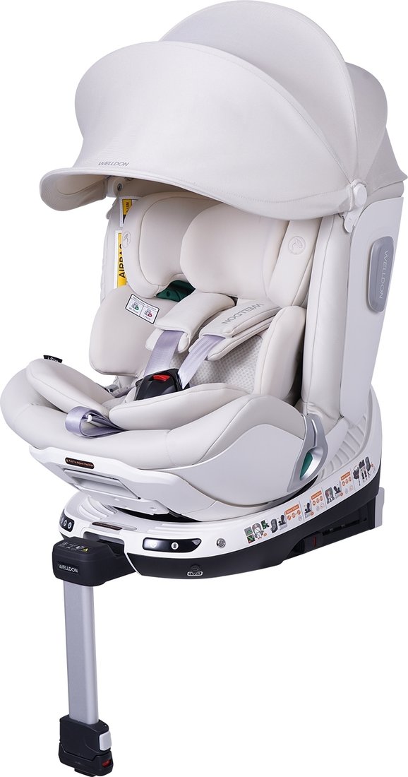 Детское автокресло Welldon Smart Rotate 2 pro+ (молочный)