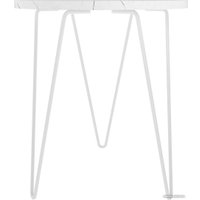 Журнальный столик Sheffilton SHT-CT79 (белый мрамор/белый муар)