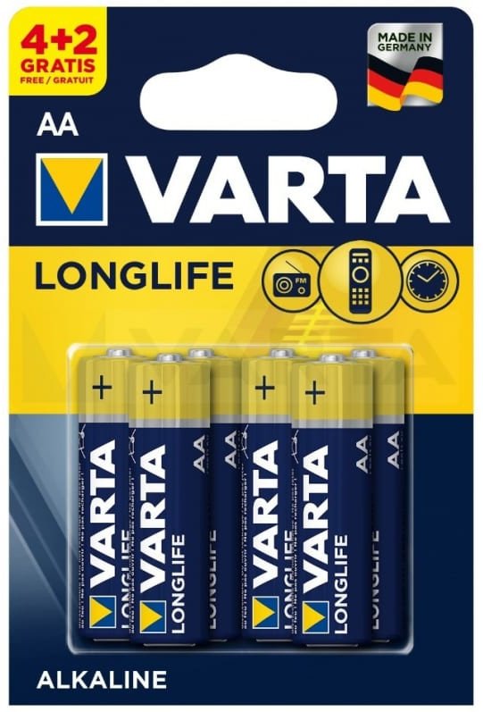 

Батарейка Varta Longlife AA LR6 04106101426 (6 шт)