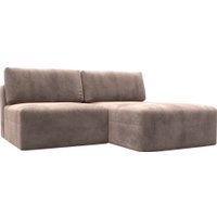 Угловой диван Лига диванов Лига-060 НПБ угол универсальный 129494 (велюр Tower 05 бежевый)